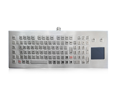 Teclado industrial de aço inoxidável com o teclado Desktop impermeável do metal do Touchpad IP68