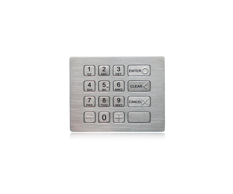 Teclado numérico do metal da montagem do painel da prova do vândalo do ODM do OEM com o teclado numérico de 16 Digitas do botão