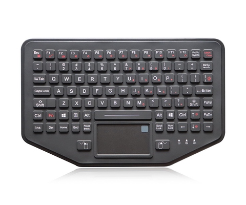 Touchpad industrial do teclado do silicone de borracha com leitor de impressão digital