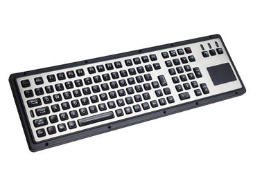 IP65 escovou a prova líquida de aço chaves Ruggedized do teclado 106 com Touchpad