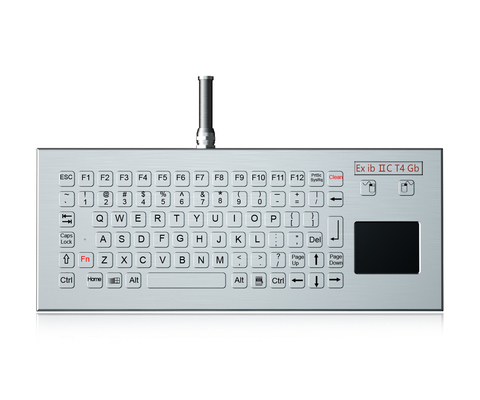 IP68 teclado industrial robusto com touchpad à prova de explosão para carvão e mina