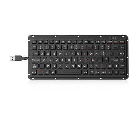 87 teclas teclado robusto de silicone teclado de carbono em ouro teclado tecnologia de interruptor