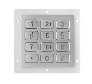 12 chaves Metal a certificação ISO9001-2015 dinâmica compacta do formato IP67 do teclado numérico