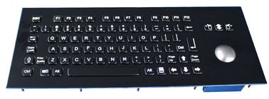 O teclado preto industrial 83 do metal fecha o material 304 de aço inoxidável para o quiosque de informação