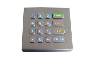 16 impermeáveis dinâmicos do teclado numérico IP68 da montagem do painel das chaves Backlit com relação de USB