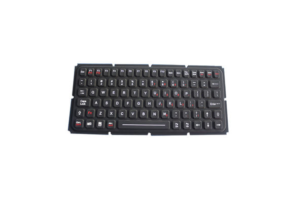 Nenhum alojamento industrial do metal do teclado IP67 do silicone das chaves do luminoso 83