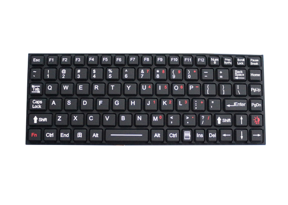Do teclado de borracha do silicone da compatibilidade eletrónica chaves brancas do luminoso 89 para o computador Ruggedized