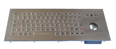 84 teclado industrial lavável chave com Trackball, teclado de aço inoxidável