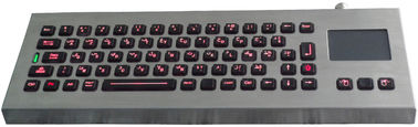 IP65 protegem contra intempéries o teclado industrial com touchpad, teclado backlit desktop