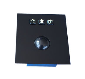 Trackball ótico de aço inoxidável impermeável de aço inoxidável do preto do painel superior da prova do vândalo IP65