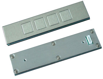 Da montagem industrial do painel superior das chaves IP65 4 teclado de aço inoxidável com curso curto de 0.45mm