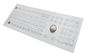 107 Trackball óptico industrial branco do teclado de membrana 800 DPI das chaves