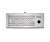 teclado resistente à água aço inoxidável robusto operação com fio para desktop
