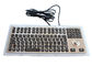 O preto Ruggedized as chaves industriais IP67 do teclado 116 do metal impermeáveis