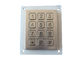 IEC chave 60512-6 do curso de Dot Matrix Metal Numeric Keypad 0.45mm de aço inoxidável