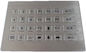 28 chaves waterproof o teclado numérico do metal de aço inoxidável para a máquina do auto-serviço