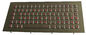 Formato marinho do estojo compacto do teclado do luminoso feito sob encomenda com 87 chaves, chaves de função