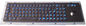 Metal impermeável o teclado Backlit de USB com 81 chaves comprime o teclado iluminado
