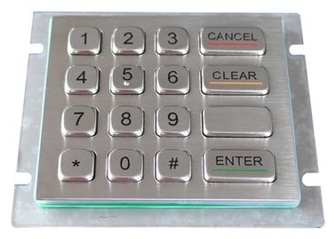 16 teclado de aço inoxidável das chaves 304 com prova árabe numérica/vândalo
