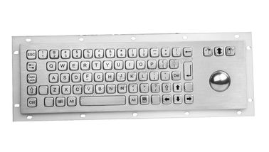 Teclado impermeável Ruggedized da montagem do painel com Trackball, 38mm ópticos