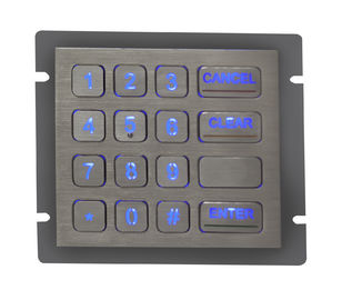 Backlight o teclado do metal com picosegundo/2 conectam, montagem de painel traseiro