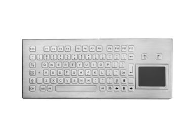 Proteja contra intempéries o teclado industrial do metal do teclado inoxidável com touchpad e chaves de função