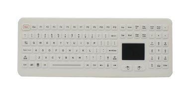 Teclados de borracha impermeáveis da categoria médica do desktop IP68 com o touchpad com USB