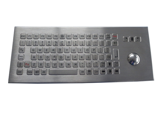 O vândalo IP68 impermeável impermeabiliza o teclado industrial do metal com Trackball