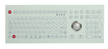 Teclado de membrana industrial com trackball ótico e o teclado numérico numérico