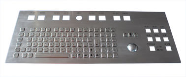 Teclado industrial personalizado com o teclado mecânico de aço inoxidável do Trackball impermeável