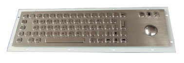 Teclado industrial com Trackball, teclado chave liso dos SS da prova do vândalo com chave 69