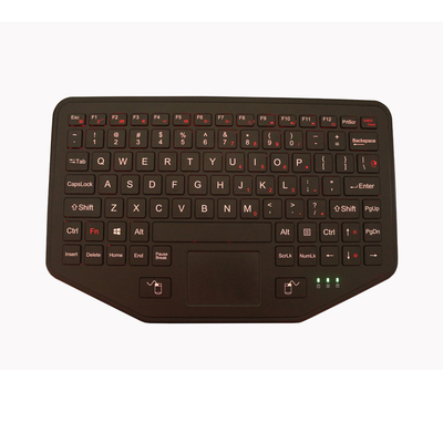 O Desktop Ruggedized do teclado do veículo com as tesouras retroiluminadas do Touchpad comuta