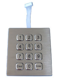a matriz de ponto IP67 dinâmico de 12 chaves waterproof o teclado numérico exterior do metal para o telefone industrial
