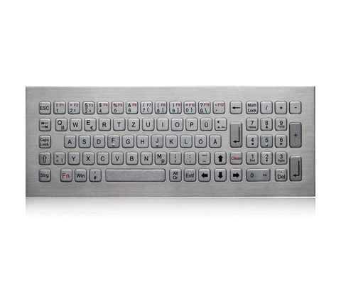 Teclado industrial do metal do teclado de 81 multimédios das chaves lavável para o teclado feito sob encomenda exterior