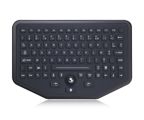 Esteja o teclado iluminado industrial sozinho com cor do preto do trackball