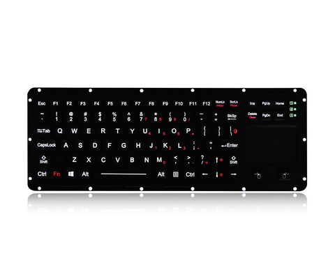 Do luminoso industrial do teclado do silicone teclado impermeável Ruggedized com Touchpad