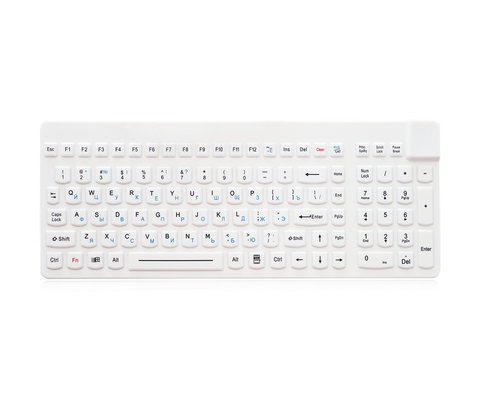 Interface PS2 Usb Ajustável teclado de silicone à prova d'água para médicos