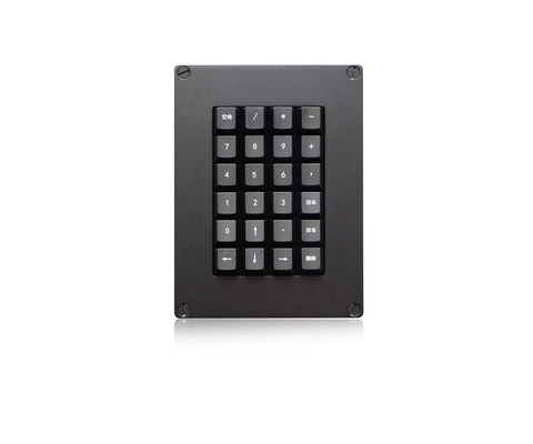 IP54 teclado mecânico 24 teclas com luz de fundo, teclado militar robusto