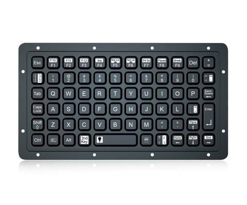 teclado de borracha de silicone militar robusto embutida 69 teclas teclado USB retroiluminado