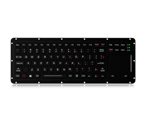teclado industrial de silicone resistente com luz de fundo, teclado touchpad