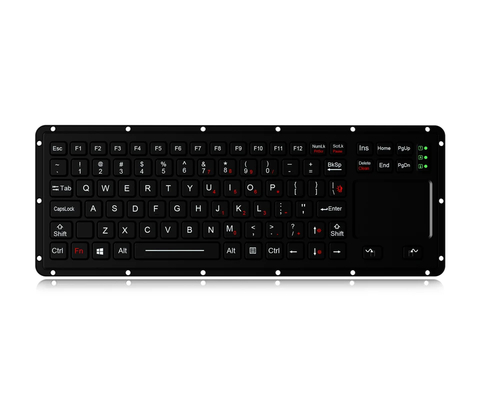 Mouse de Trackball Militar e teclado robusto
