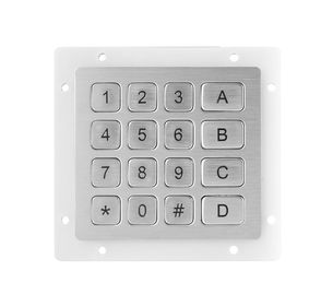 O teclado numérico numérico 16 do usb da matriz de aço inoxidável fecha o formato compacto