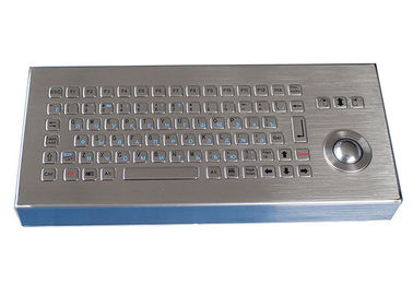 Prova de aço inoxidável do vândalo do teclado do Desktop das chaves IP68 86 com chaves do Trackball/FN