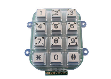 O sistema de controlo numérico IP65 12 do teclado numérico 4x3 Acess do metal fecha a relação da matriz de ponto