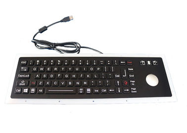 Chaves mecânicas dinâmicas pretas do teclado 76 do Usb IP67 com o rato do Trackball de 38mm