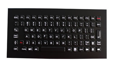 Painel industrial o titânio preto impermeável montado do teclado do metal galvanizou