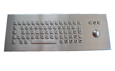 Teclado industrial de USB PS2 com o teclado áspero IP65 do Desktop do Trackball de aço inoxidável
