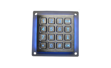 Quiosque 4 x 4 do controle de acesso do teclado numérico de Dot Matrix Dynamic Backlit Metal de 16 chaves