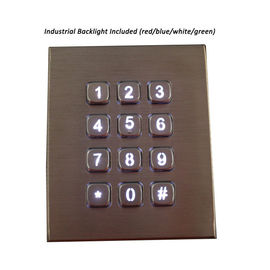 IP67 teclado numérico de aço inoxidável impermeável da montagem do painel das chaves do teclado numérico RS232 12