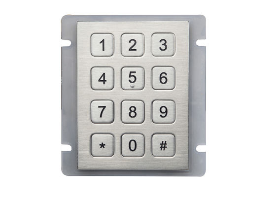 Teclado numérico industrial da máquina do teclado numérico 4x4 Atm do metal lavável anti-bacteriano